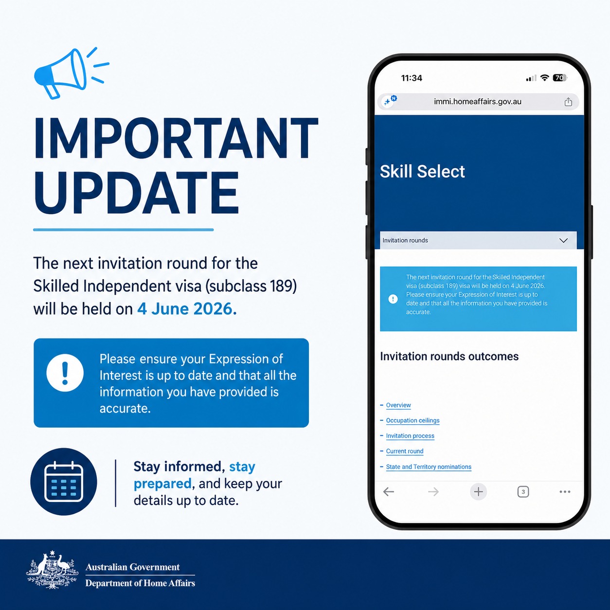 The 4 June 2026 SkillSelect 189 Round: What to Do Before Thursday